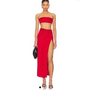 Superdown Karolyna maxi skirt set size XS